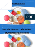 Introduction and Orientation of Pharmacy Profession