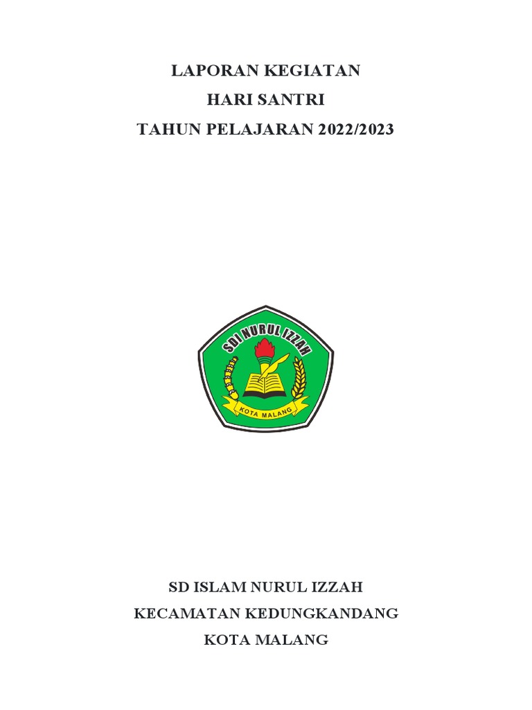 Contoh Laporan Kegiatan Hari Santri | PDF