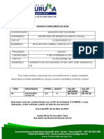 Ordem de fornecimento de papel alcalino para prefeitura
