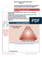 Week 5-7: Making Inclusive Schools