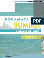 Kecamatan Bumiaji Dalam Angka 2020
