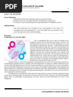 M4 Lesson 1,2 & 3 - GENDER & SOCIETY (Sebuma) (AutoRecovered) | PDF ...