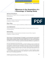 Individual Differences in The Acquisition of A Complex L2 Phonology A Training