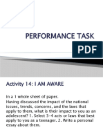 Performance Task & Written Exam