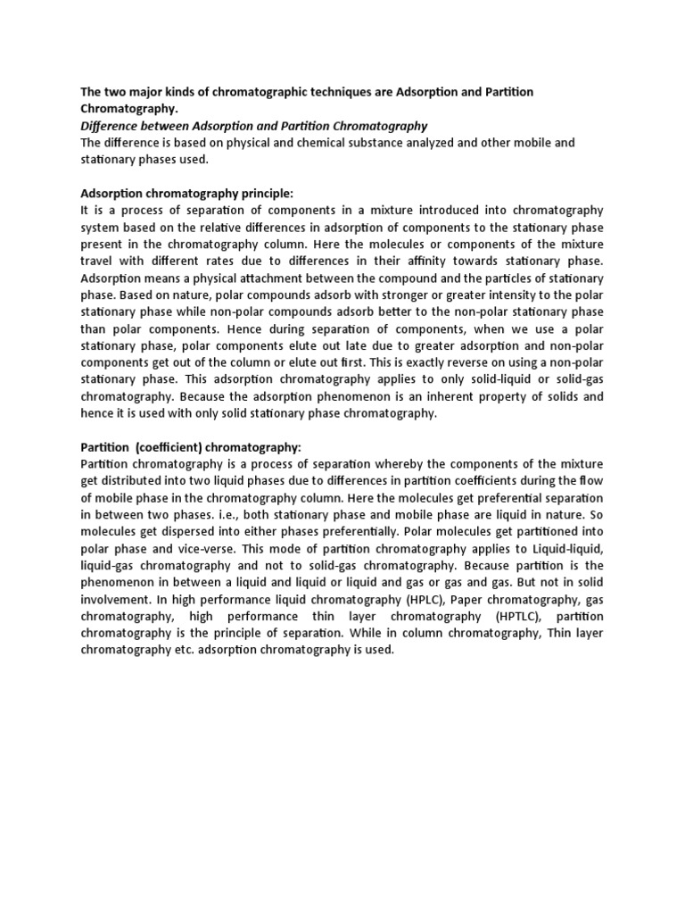 MSC Analytical Chromatography PDF Chromatography Supercritical Fluid