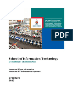 School of Information Technology: Brochure 2023