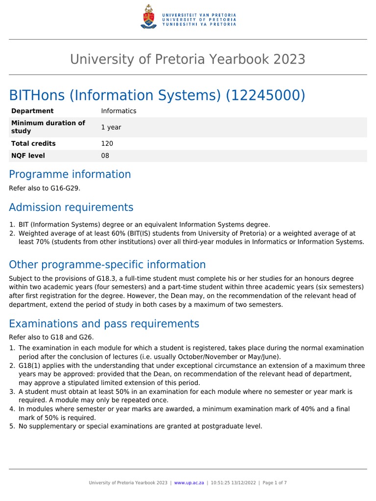 UP BITHons in Information Systems 2023 | PDF | Academic Degree | Data ...