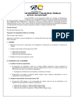 ACTA N°010-2022 Supervisor SST