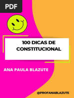100 Dicas de Constitucional: Ana Paula Blazute