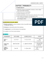 Chapter 7 Probability: Subtopic 7.1 Probability Learning Objective