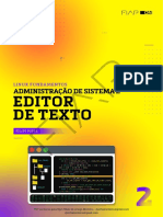 Linux - 2 - Administração de Sistema e Editor de Texto - RevFinal