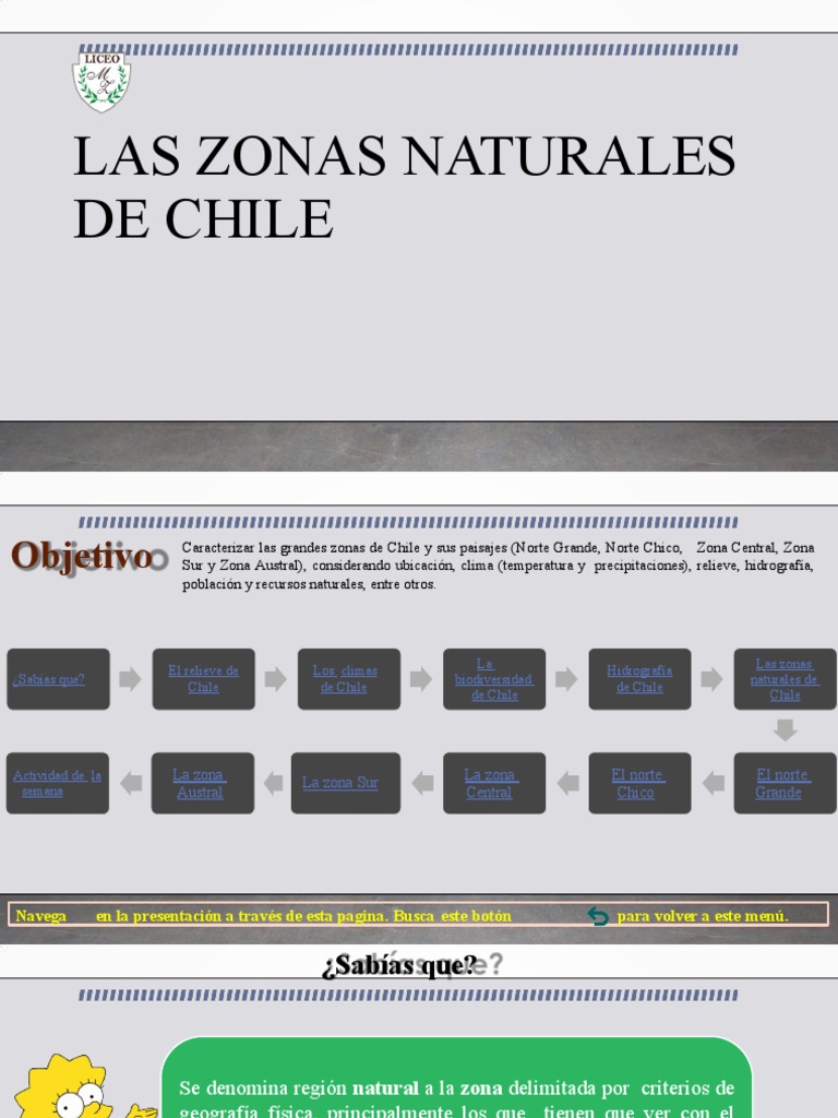 Zonas Naturales de Chile | PDF | Clima | Chile