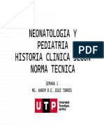 Neonatologia Y Pediatria Historia Clinica Según Norma Tecnica