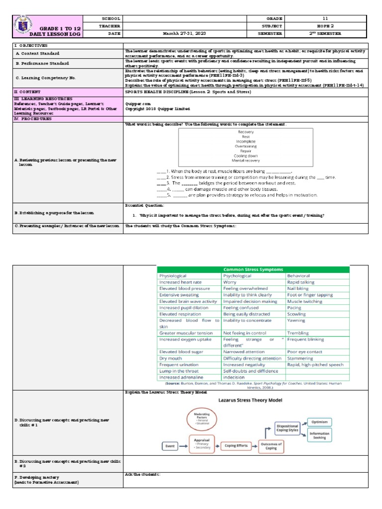 DLL Hope 2 q3 Week 7 M | PDF | Learning | Educational Assessment