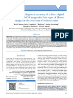 Assessment of Diagnostic Accuracy of A Direct Digital Radiographic CMOS Image With Four Types of Filtered Images For The Detection of Occlusal Caries