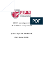 Lab 3a - Android Activity Lifecycle: SKR4307-Mobile Application