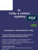 Iii. Volby A Volební Systémy