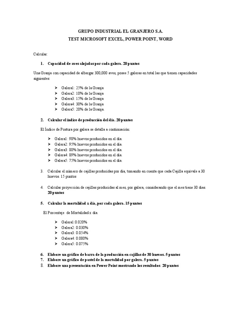 Test excel basico pdf