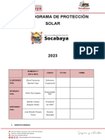 Sub Programa de Protección Solar - MDS