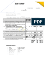 Cotizacion N° 1111-3-2021 - Instalación de botonera on-off-Clinica Auna