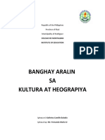 Detalyadong Banghay Aralin Kultura at Heograpiya