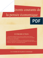 Les Différents Courants de La Pensée Économique