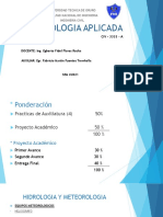 Hidrologia Aplicada: Universidad Tecnica de Oruro Facultad Nacional de Ingenieria Ingenieria Civil