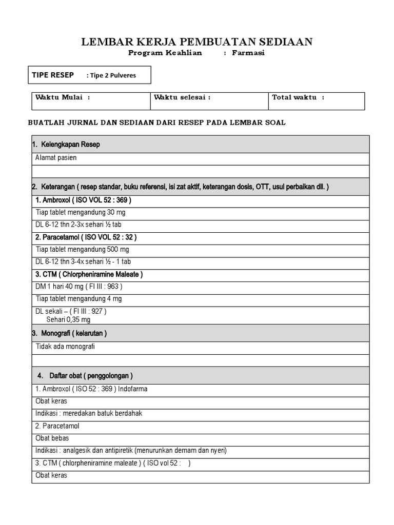 Jurnal Resep Tipe 2 Pulveres PDF