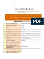 Foreign Expert Questionnaire (First Time Application) (Kathleen Mae D. Calonzo) Rev.