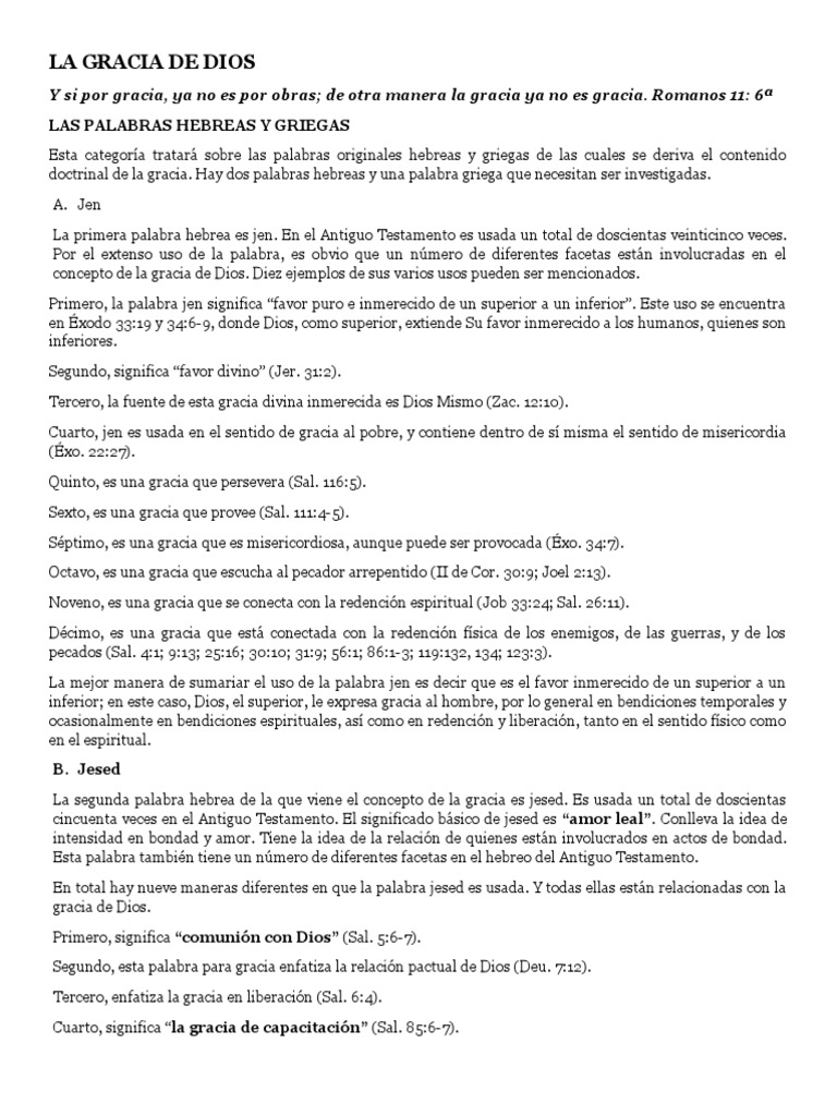 Vivir La Gracia de Dios | PDF | Gracia divina | Pablo el apóstol