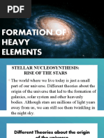 Formation of Heavy Elements