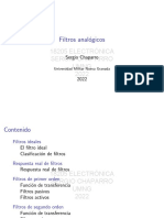 Filtros Anal Ogicos: 18205 Electrónica Sergio Chaparro Umng 2022
