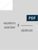 Value Present On A Youtube Channel 1 - Subscribers Count