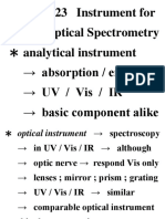 Chapter 23 Instrument For Optical Spectrometry Analytical Instrument Absorption / Emission Uv / Vis / Ir Basic Component Alike