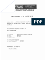 ITEM 10 - Certicificado de Operatividad MICROMETRO 2717625-25