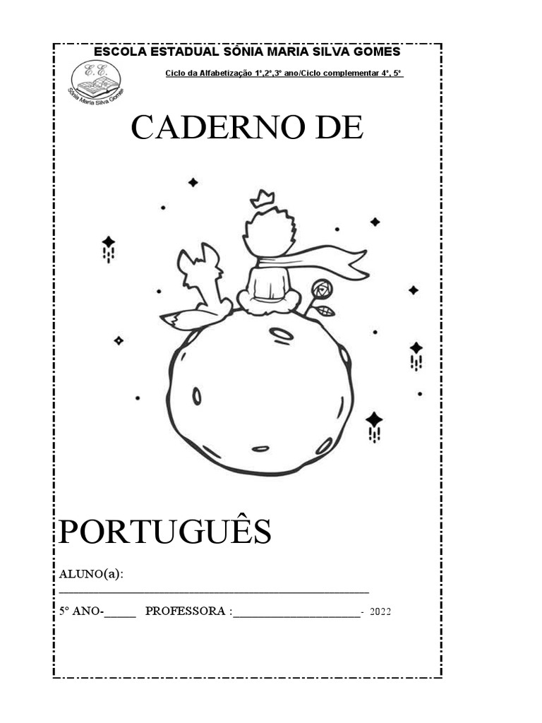 4 - Capas de Caderno Pequno Principe | PDF