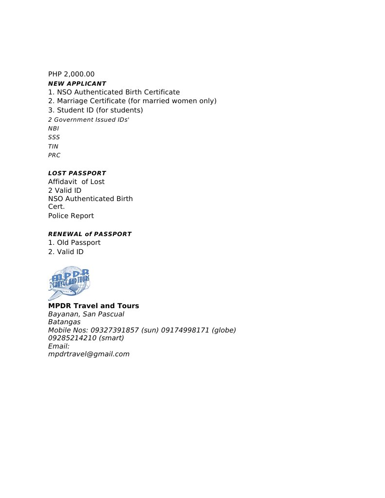 Passport Requirements | PDF