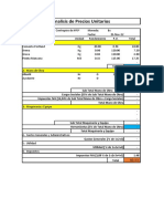 Analisis de Precios Unitarios