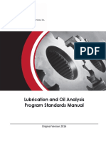 Lubrication and Oil Analysis Program Standards Manual: Original Version 2016