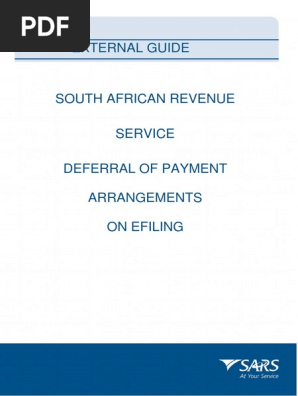 GEN DC 20 G03 Deferral of Payment Arrangements on EFiling External Guide