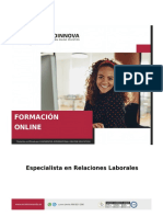 Formación Online: Especialista en Relaciones Laborales