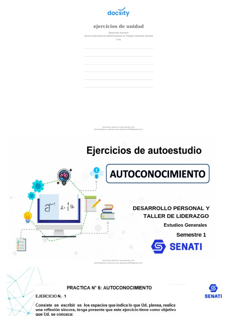 Examen Final Desarrollo Humano Senati | PDF | Crecimiento personal y ...