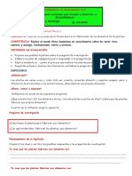 Elabora Un Plan de Indagación para Responder A La Pregunta de Investigación