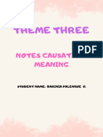 THEME THREE CAUSATIVE