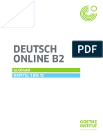 Deutsch Online B2: Glossar Kapitel 1 Bis 12