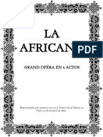 LA Africana: Grand Opéra en 5 Actos