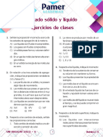 Estado Sólido y Líquido Ejercicios de Clases: Química - C Uni Regular 2023 - Ii