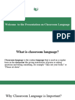 Classroom Language