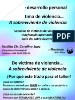 De Victima de Violencia A Sobreviviente de Violencia