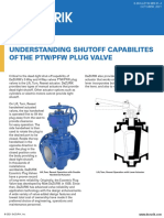 Dezurik 3 Way Plug Valves PTW Understanding Shutoff Capabilities of 3 Way and 4 Way Plug Valves 20 - 01 - 4